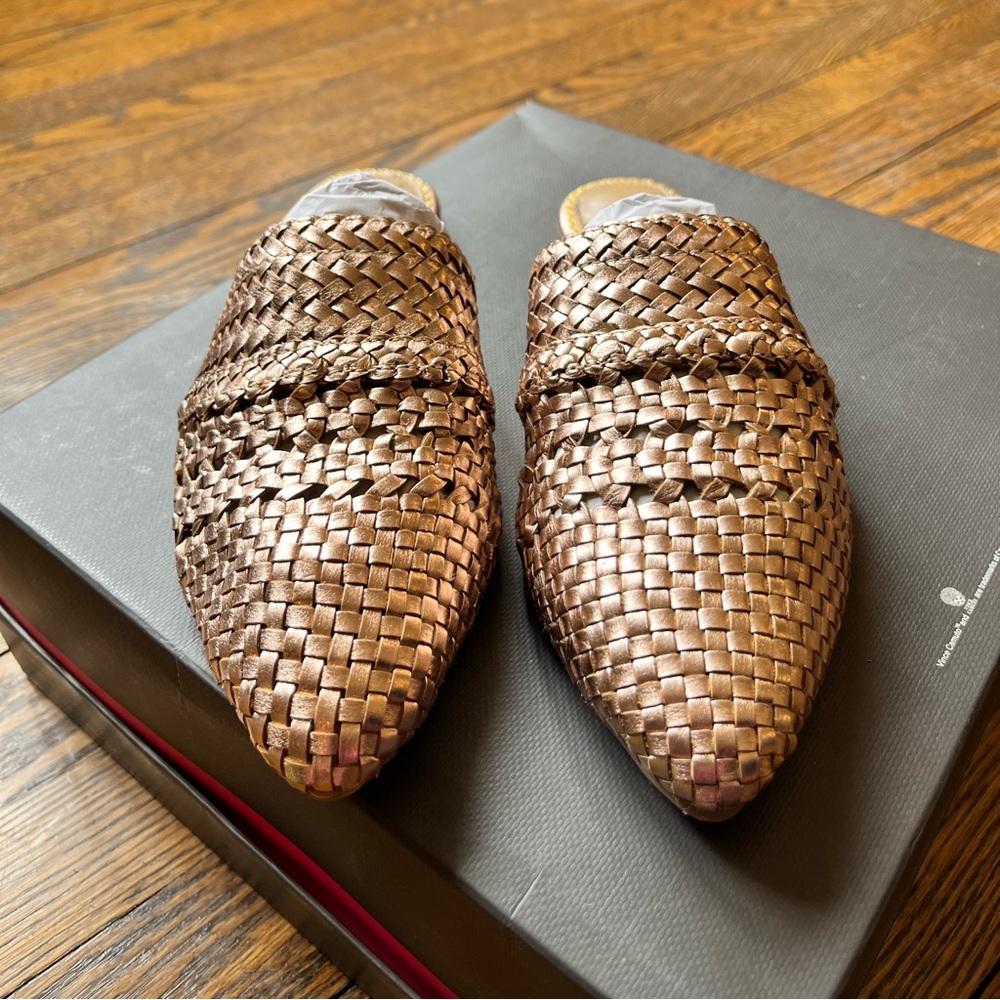 Sam Edelman Natalya Rose Gold Mules